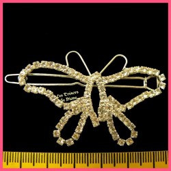 Barrette strass PAPILLON