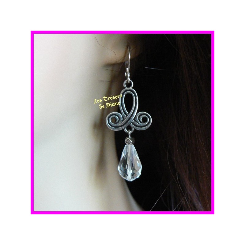 Boucles d'oreilles en cristal