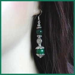 Boucles d'oreilles en jade impérial