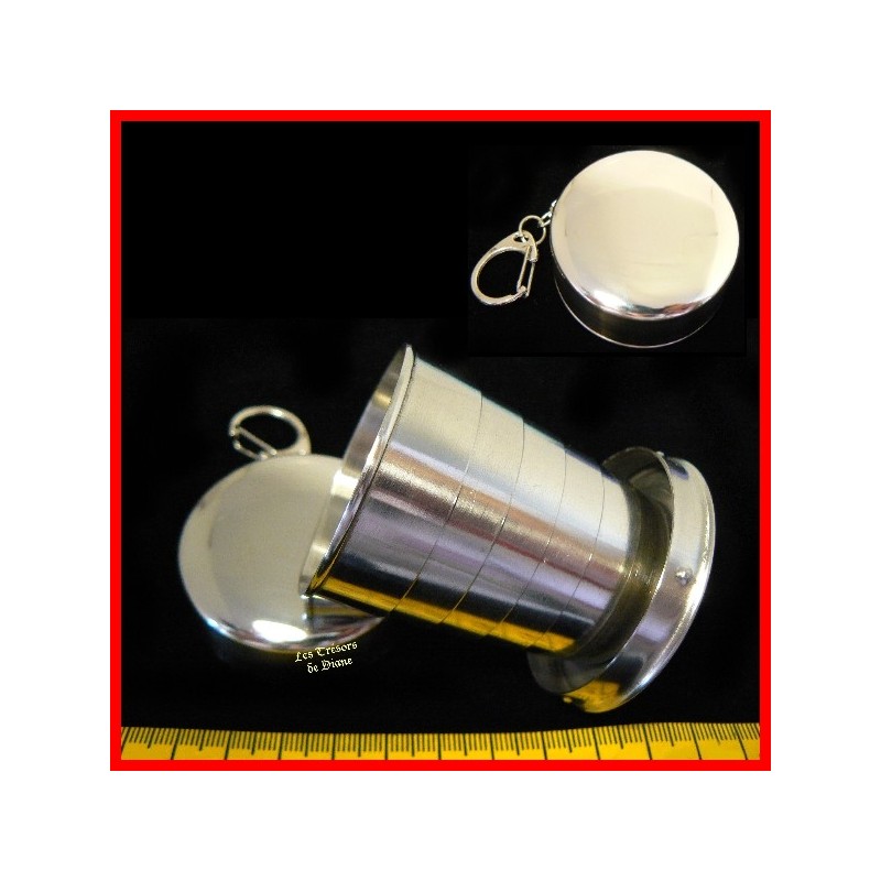 Gobelet téléscopique portable en acier inoxydable Gobelet téléscopique portable en acier inoxydable