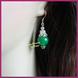 Boucles d'oreilles en jade impérial