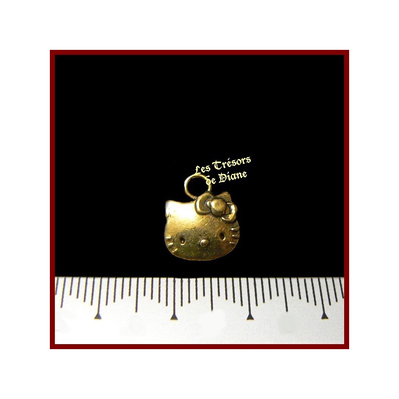 Charm HELLO KITTY doré Charm HELLO KITTY doré