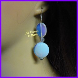 Boucles d'oreilles en opalite