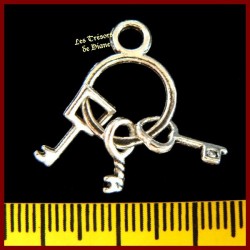 Charm TROUSSEAU DE CLEFS bi-face