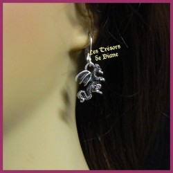 Boucles d'oreilles gothique DRAGON