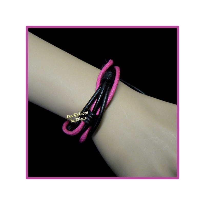 Bracelet surfeur en cuir