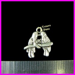 Charm OISEAUX AMOUREUX bi-face