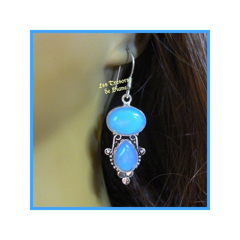 Boucles d'oreilles PRESTIGE en OPALITE