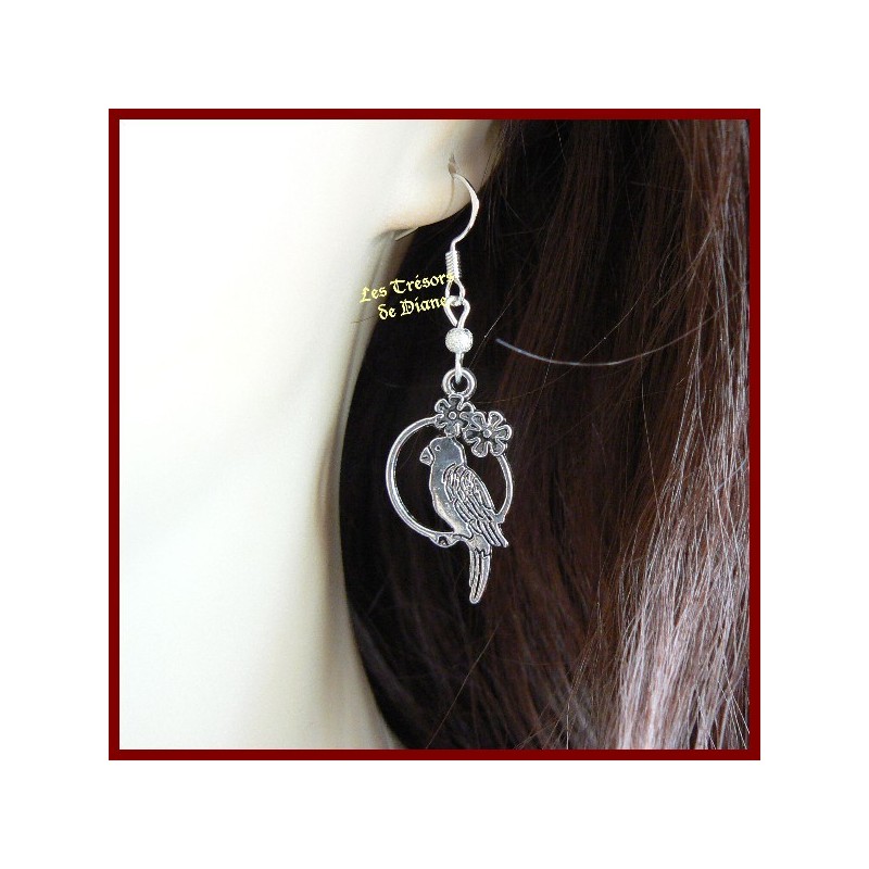 Boucles d'oreilles fantaisie BIRDY