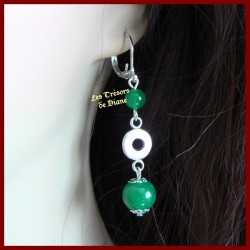 Boucles d'oreilles en jade impérial