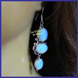 Boucles d'oreilles PRESTIGE en OPALITE