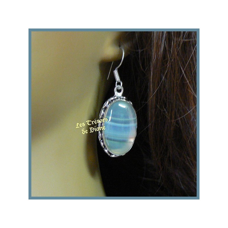 Boucles d'oreilles PRESTIGE en AGATE