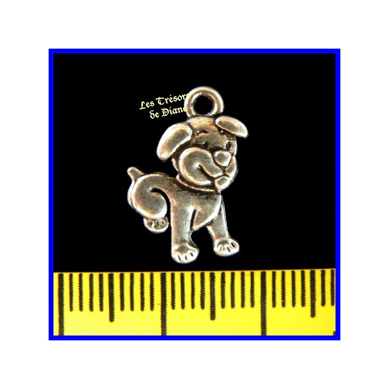 Charm CHIEN bi-face Charm CHIEN bi-face