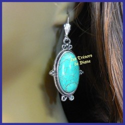 Boucles d'oreilles en TURQUOISE