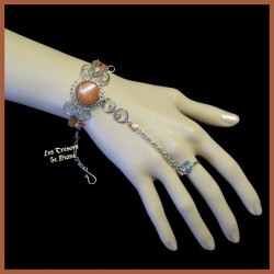 Bracelet de main en jaspe naturel