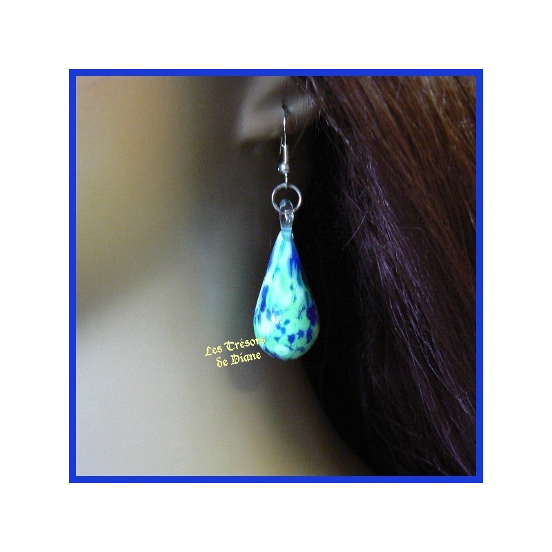 Boucles d'oreilles NATURA en verre Murano