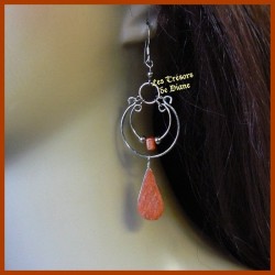 Boucles d'oreilles du Pérou en JASPE