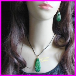 Parure en variscite naturelle