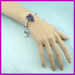 Bracelet PRESTIGE en AMETHYSTE naturelle