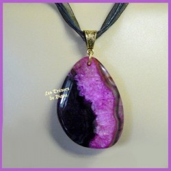 Pendentif en agate naturelle