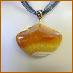 Pendentif en AGATE DRAGON naturelle