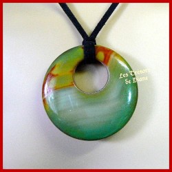 Pendentif DONUT en AGATE naturelle