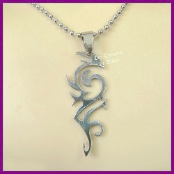 Pendentif TRIBAL en acier inoxydable