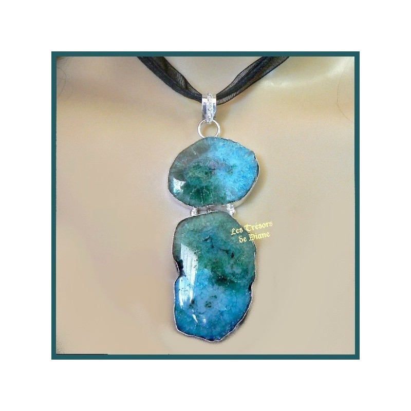 Pendentif prestige en QUARTZ SOLAIRE naturel Pendentif prestige en QUARTZ SOLAIRE naturel
