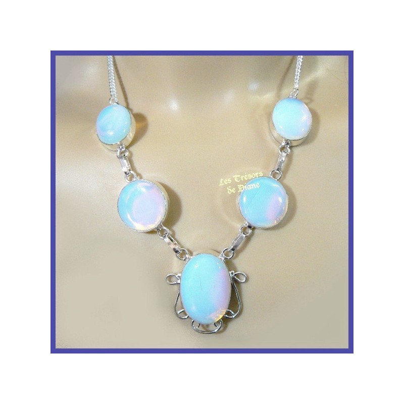 Pendentif PRESTIGE en OPALITE sertie