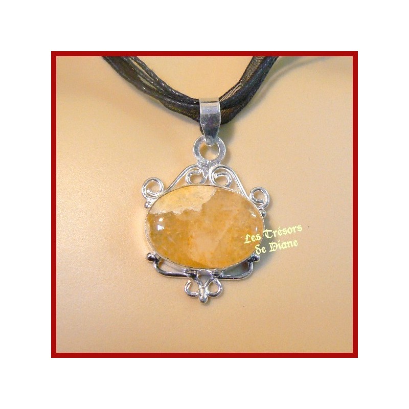 Pendentif prestige en AGATE naturelle