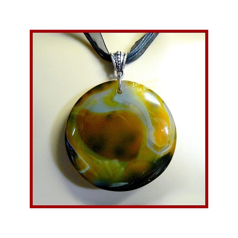 Pendentif ROND en AGATE