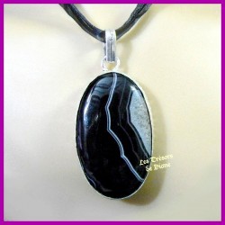 Pendentif PRESTIGE en AGATE naturelle