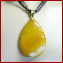 Pendentif LARME en AGATE naturelle