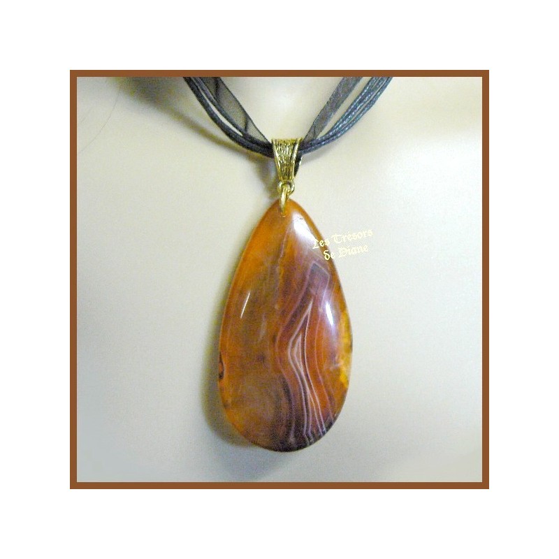 Pendentif en AGATE naturelle