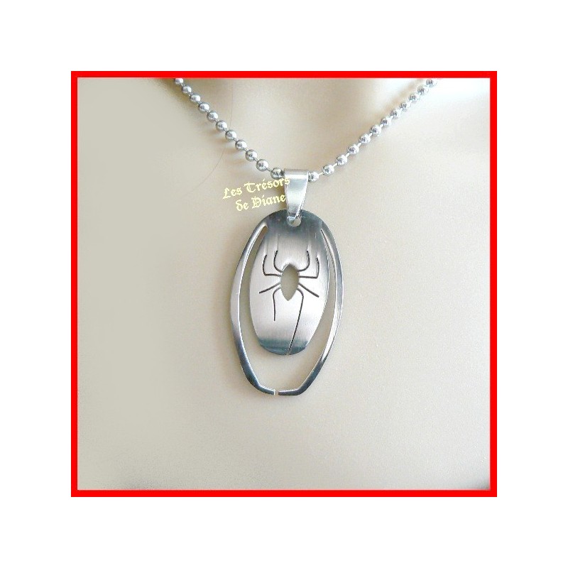 Pendentif ARAIGNEE en acier inoxydable Pendentif ARAIGNEE en acier inoxydable