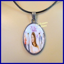 Pendentif VIOLETTA en acier inoxydable