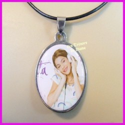 Pendentif VIOLETTA en acier inoxydable