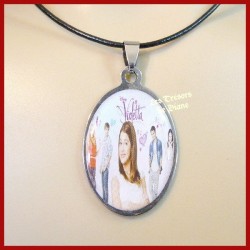 Pendentif VIOLETTA en acier inoxydable