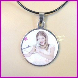 Pendentif VIOLETTA en acier inoxydable