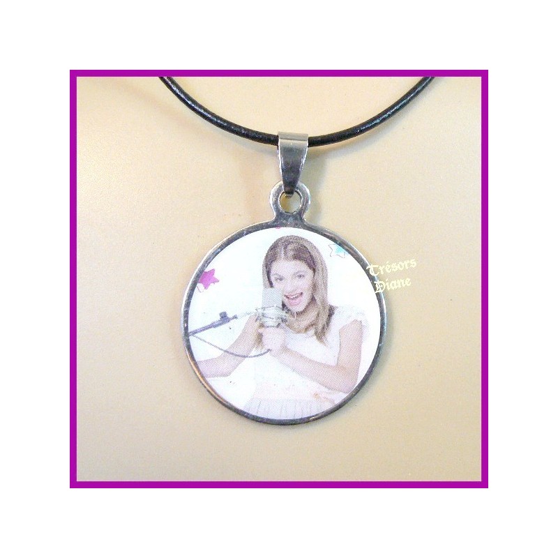 Pendentif VIOLETTA en acier inoxydable