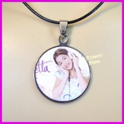 Pendentif VIOLETTA en acier inoxydable