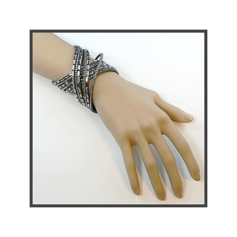 Bracelet  collier en strass