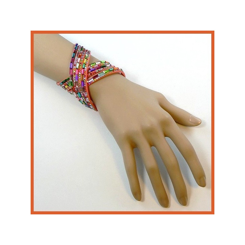 Bracelet collier en strass Bracelet collier en strass