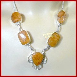 Collier PRESTIGE en CALCITE naturelle