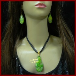 Parure en VARISCITE naturelle