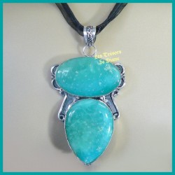 Pendentif PRESTIGE en CHRYSOPRASE naturel d'Australie