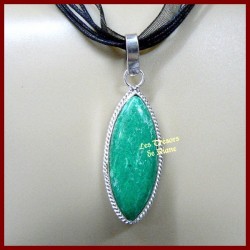 Pendentif PRESTIGE en MALACHITE naturelle