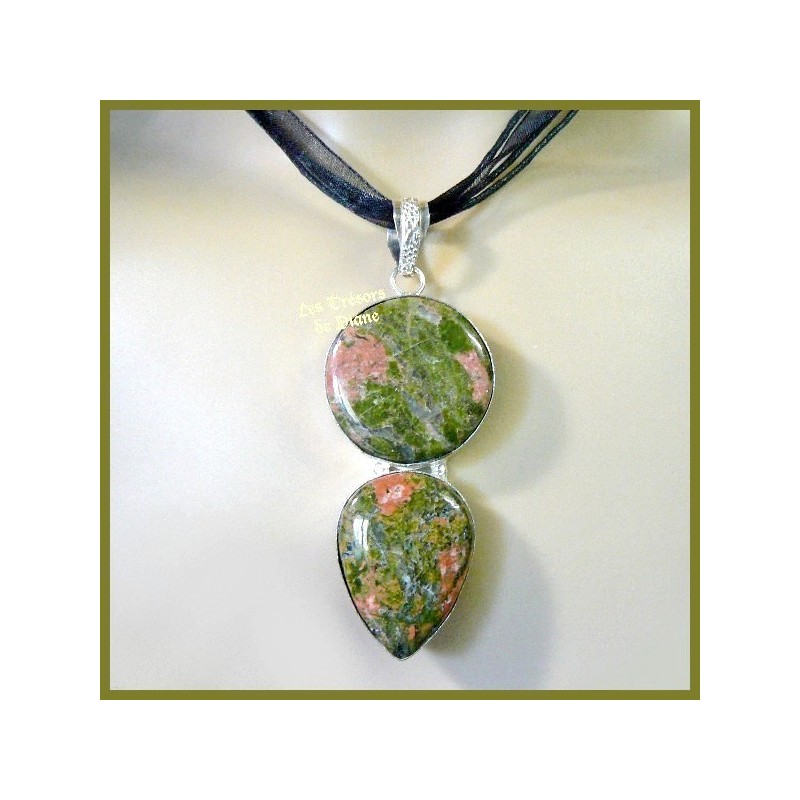 Pendentif PRESTIGE en UNAKITE naturelle