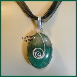 Pendentif PRESTIGE en AGATE naturelle