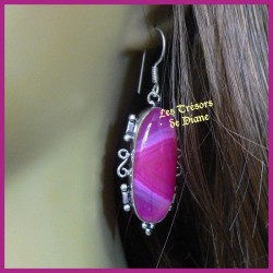 Boucles d'oreilles PRESTIGE en AGATE